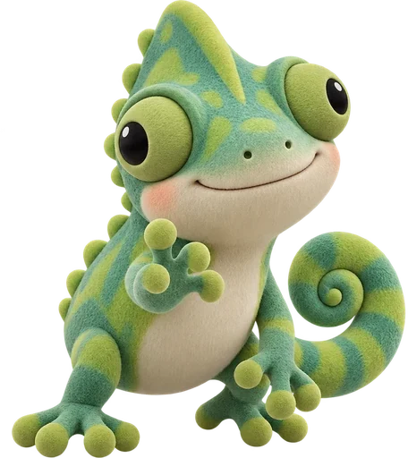 Camaleonte comune, coworker Chameleon