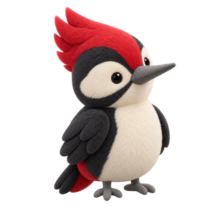 Picchio rosso maggiore, coworker Woodpecker